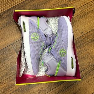 Zumba Fitness Purple and Green Athletic Shoes